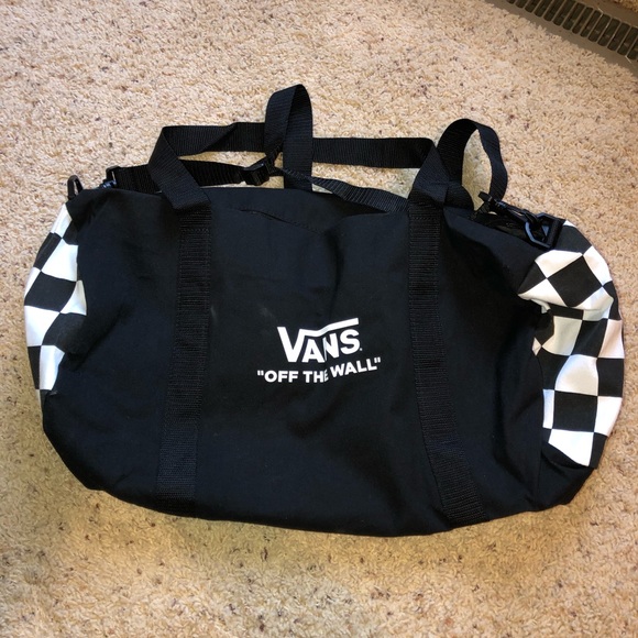 vans checkered duffle bag